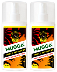 2 x Mugga STRONG spray 50% DEET 75ml - Jaico (zestaw)